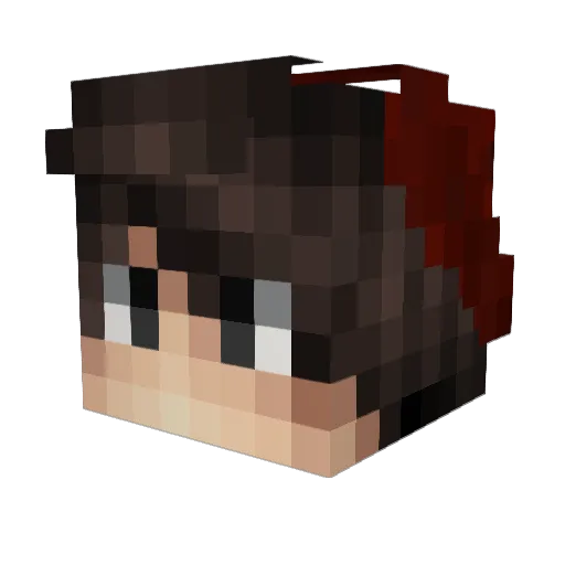 InTraption Minecraft avatar head, 3D render