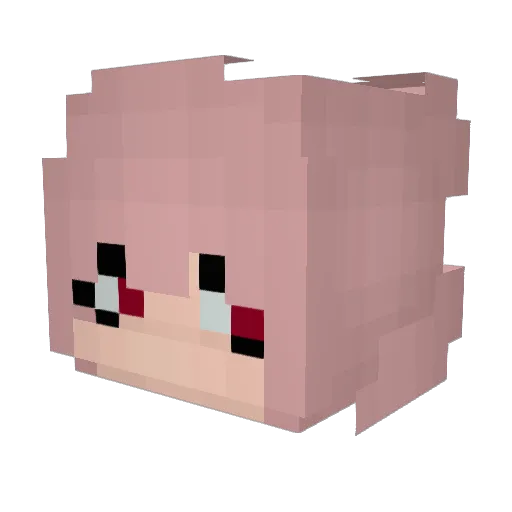 InVa133d Minecraft avatar head, 3D render