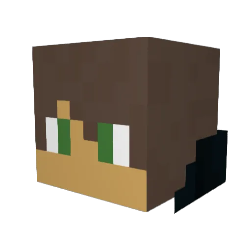 InVaD3R_0SaF1 Minecraft avatar head, 3D render