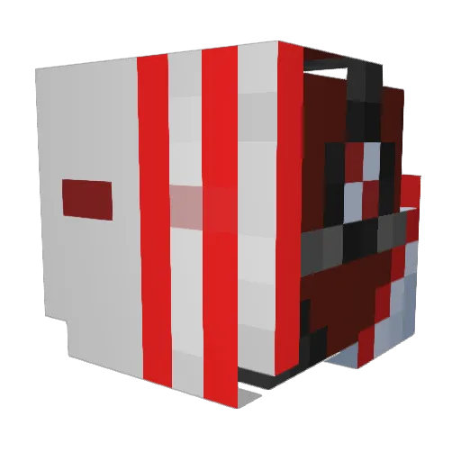 InVdaPro Minecraft avatar head, 3D render