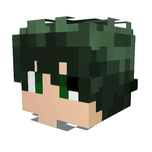 InYourLittleFace Minecraft avatar head, 3D render