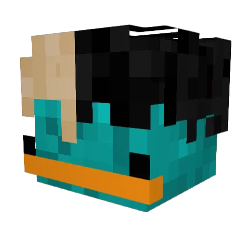 InYourMacaroni Minecraft avatar head, 3D render