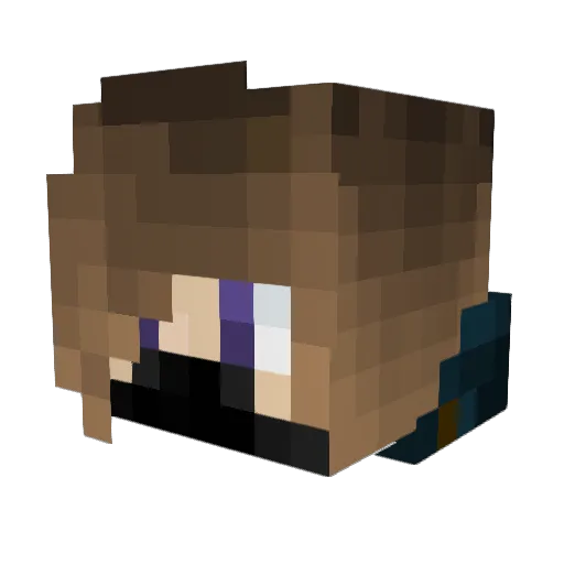 In_Hiraeth Minecraft avatar head, 3D render