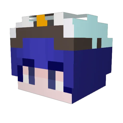 In_Irene Minecraft avatar head, 3D render