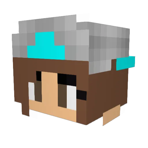 Ina6465 Minecraft avatar head, 3D render