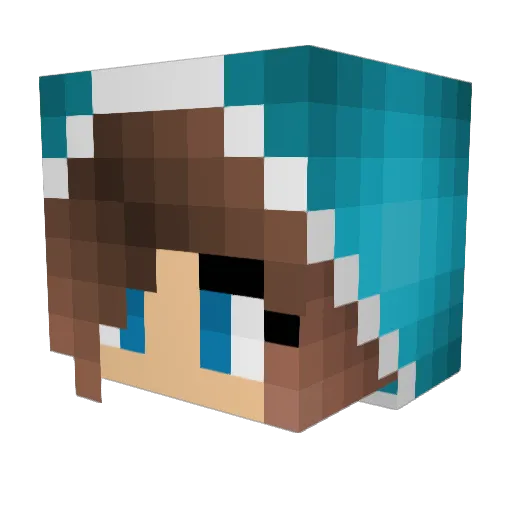 InaFalion Minecraft avatar head, 3D render