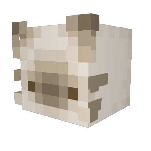 InaKatze Minecraft avatar head, 3D render