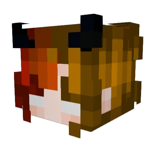 InaVerse Minecraft avatar head, 3D render