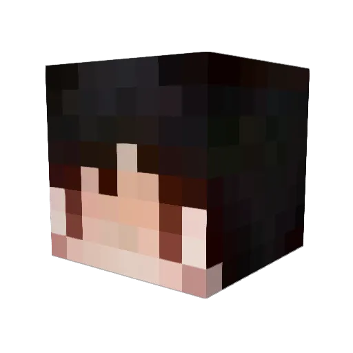 InabaToto Minecraft avatar head, 3D render