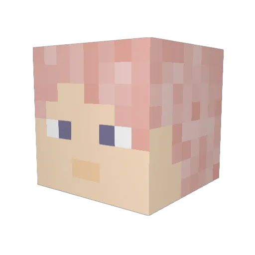 Inago_Laurant Minecraft avatar head, 3D render
