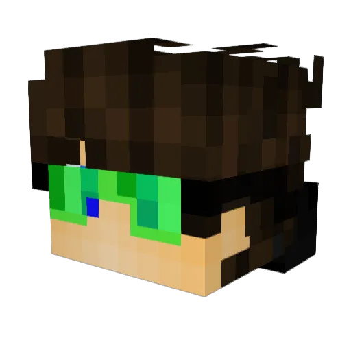 Inaki028 Minecraft avatar head, 3D render