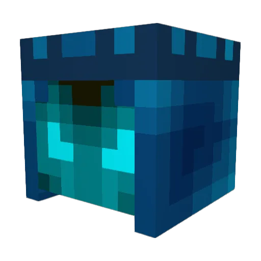 Inalight Minecraft avatar head, 3D render