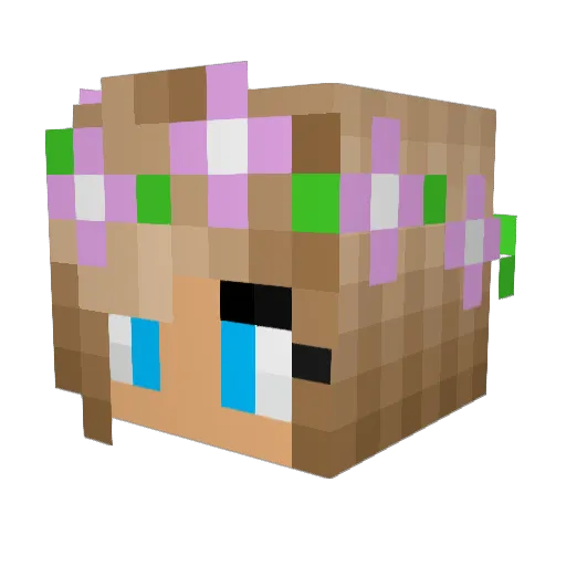 Inappie Minecraft avatar head, 3D render