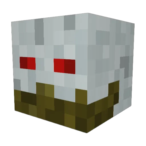 Inarhalo Minecraft avatar head, 3D render