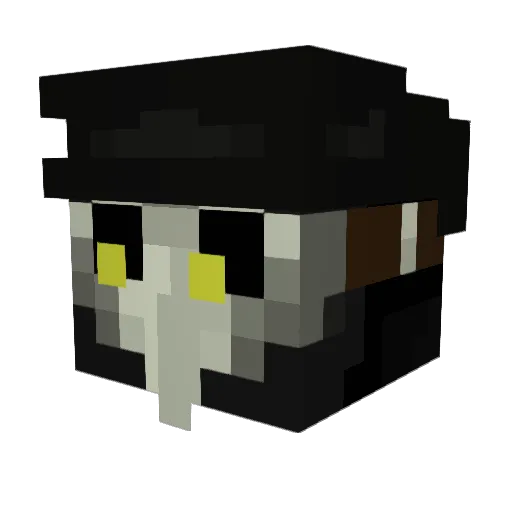 InariDrawings Minecraft avatar head, 3D render