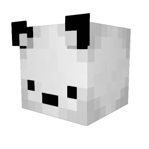 InariPurin Minecraft avatar head, 3D render