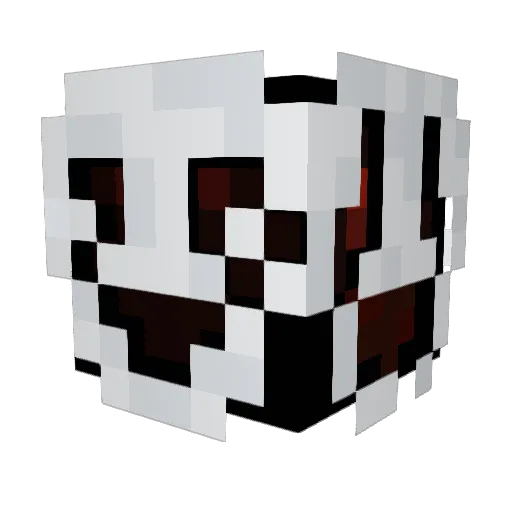 InariVoido Minecraft avatar head, 3D render