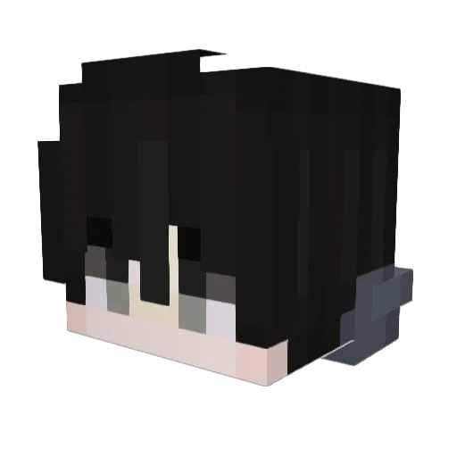 Inarori Minecraft avatar head, 3D render