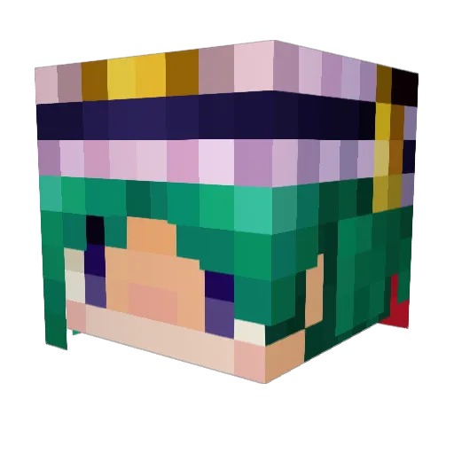 Inazuma02253 Minecraft avatar head, 3D render