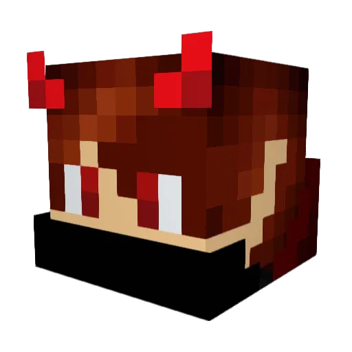 Inazuma420 Minecraft avatar head, 3D render