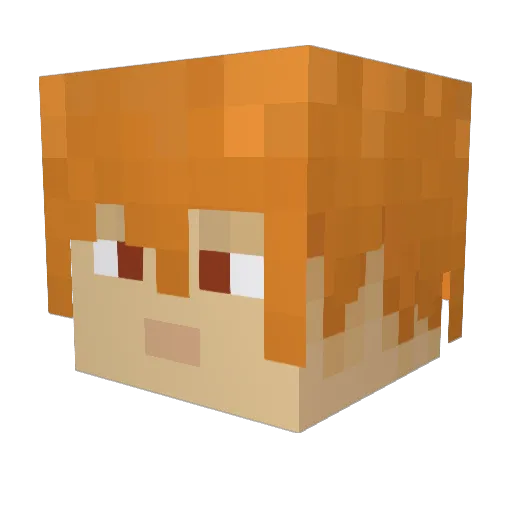 Inb4TheFatJokes Minecraft avatar head, 3D render