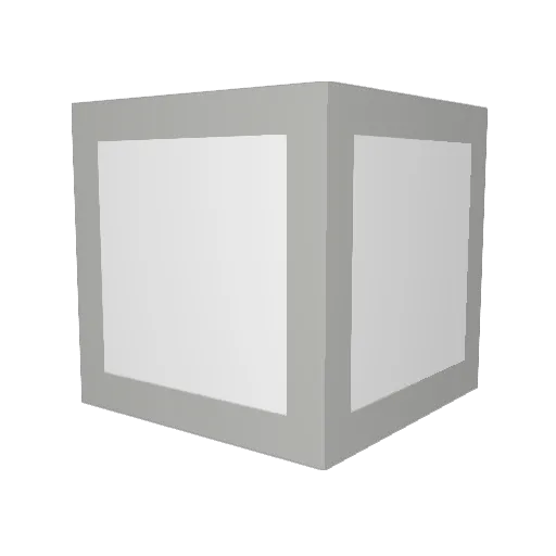 Inblact Minecraft avatar head, 3D render