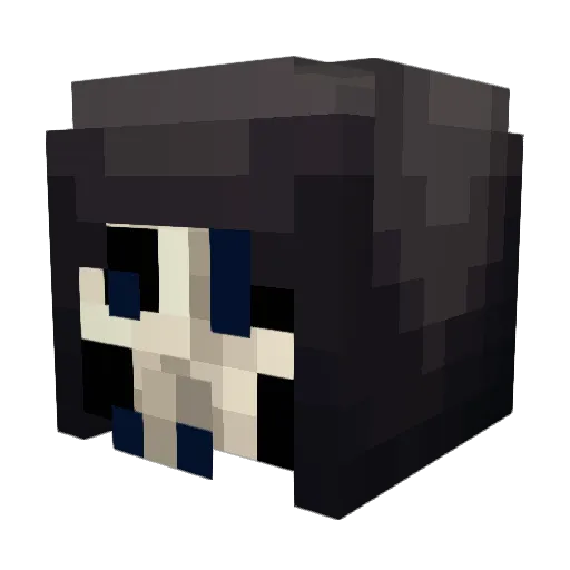 Incantor Minecraft avatar head, 3D render
