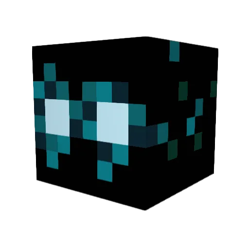 Incantus Minecraft avatar head, 3D render