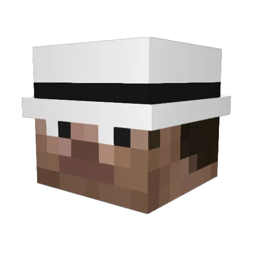 Incapaz Minecraft avatar head, 3D render