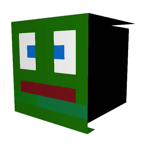 Incarnadine17 Minecraft avatar head, 3D render