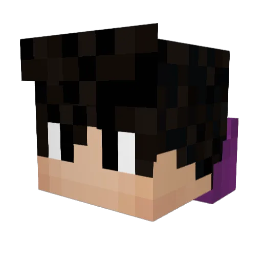 Incation Minecraft avatar head, 3D render