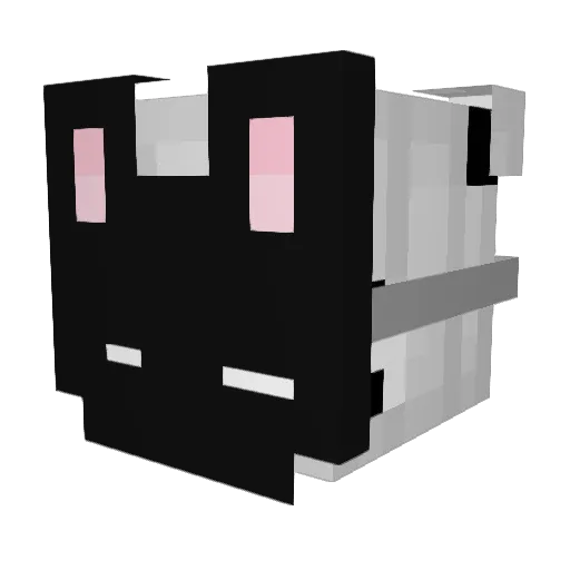 Incendiarys Minecraft avatar head, 3D render
