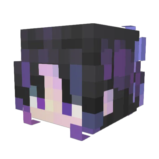 Incidient Minecraft avatar head, 3D render