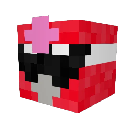 IncineRoy Minecraft avatar head, 3D render