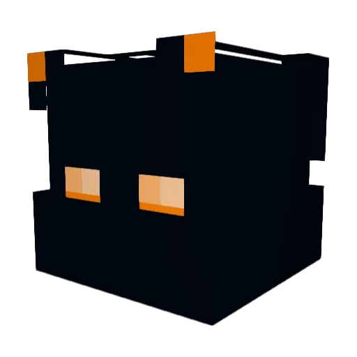 Incinerorr Minecraft avatar head, 3D render
