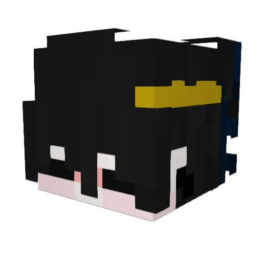 Inciskings Minecraft avatar head, 3D render