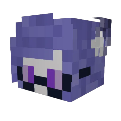 Inclemetite Minecraft avatar head, 3D render