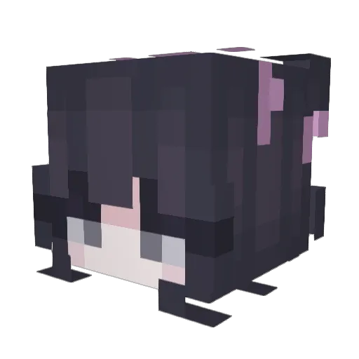 Include__ Minecraft avatar head, 3D render