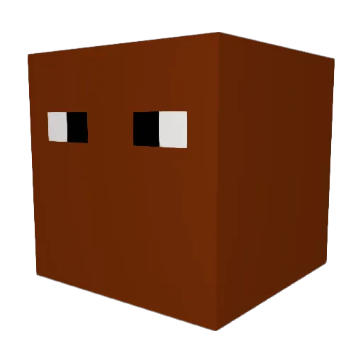 IncludedLace181 Minecraft avatar head, 3D render