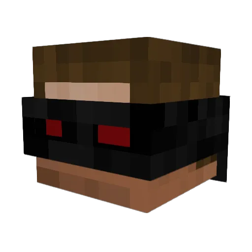 Incluido Minecraft avatar head, 3D render
