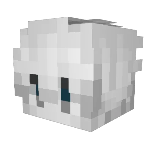 InconnuOOO1 Minecraft avatar head, 3D render