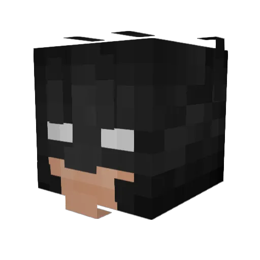 Incqse Minecraft avatar head, 3D render