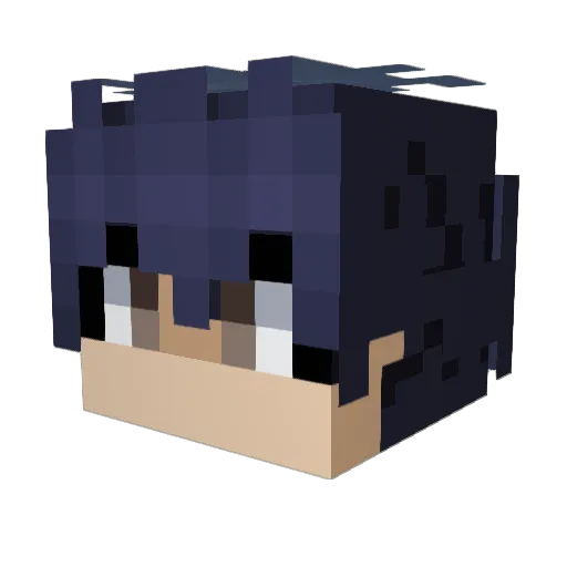 Increase98 Minecraft avatar head, 3D render