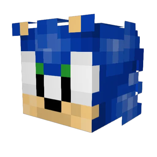 IncredibleX2095 Minecraft avatar head, 3D render