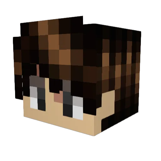 Incredibros3 Minecraft avatar head, 3D render