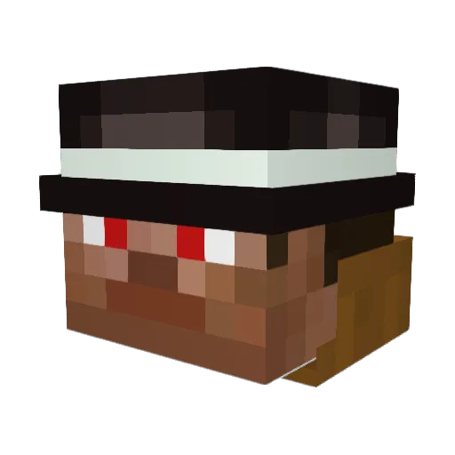 Increment_Stonks Minecraft avatar head, 3D render