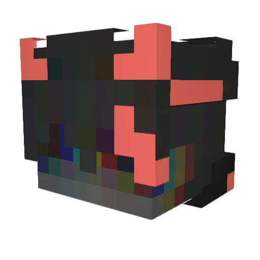 Incuno Minecraft avatar head, 3D render
