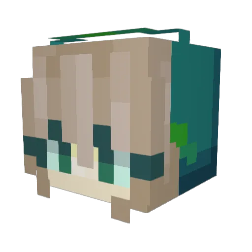 IncursioK Minecraft avatar head, 3D render