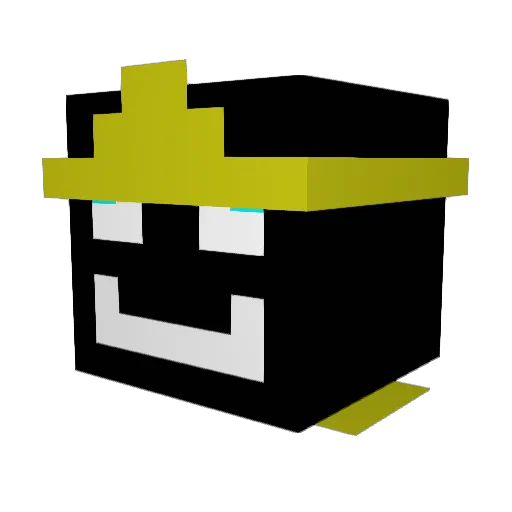 IndelibleArcher Minecraft avatar head, 3D render