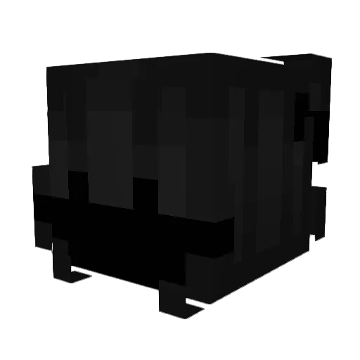 Inden Minecraft avatar head, 3D render